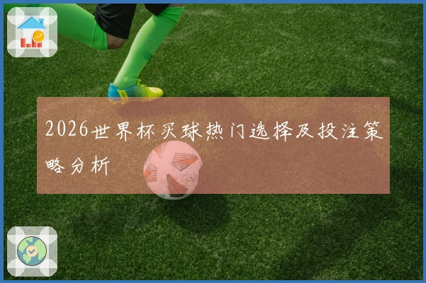 2026世界杯买球热门选择及投注策略分析
