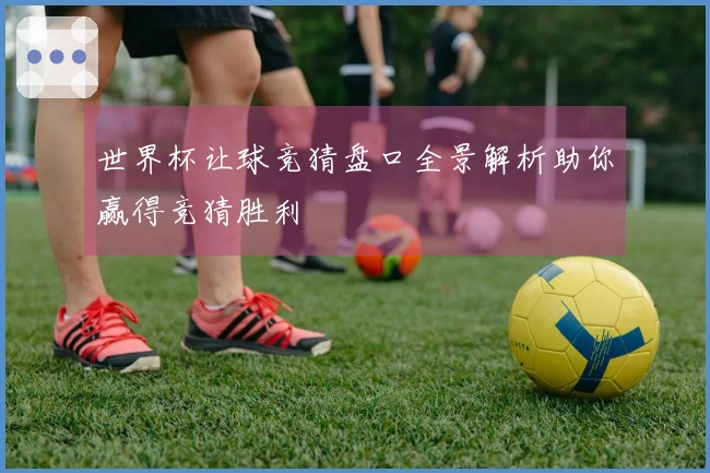世界杯让球竞猜盘口全景解析助你赢得竞猜胜利